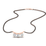 Load image into Gallery viewer, Classic Trio Diamond Mangalsutra Necklace