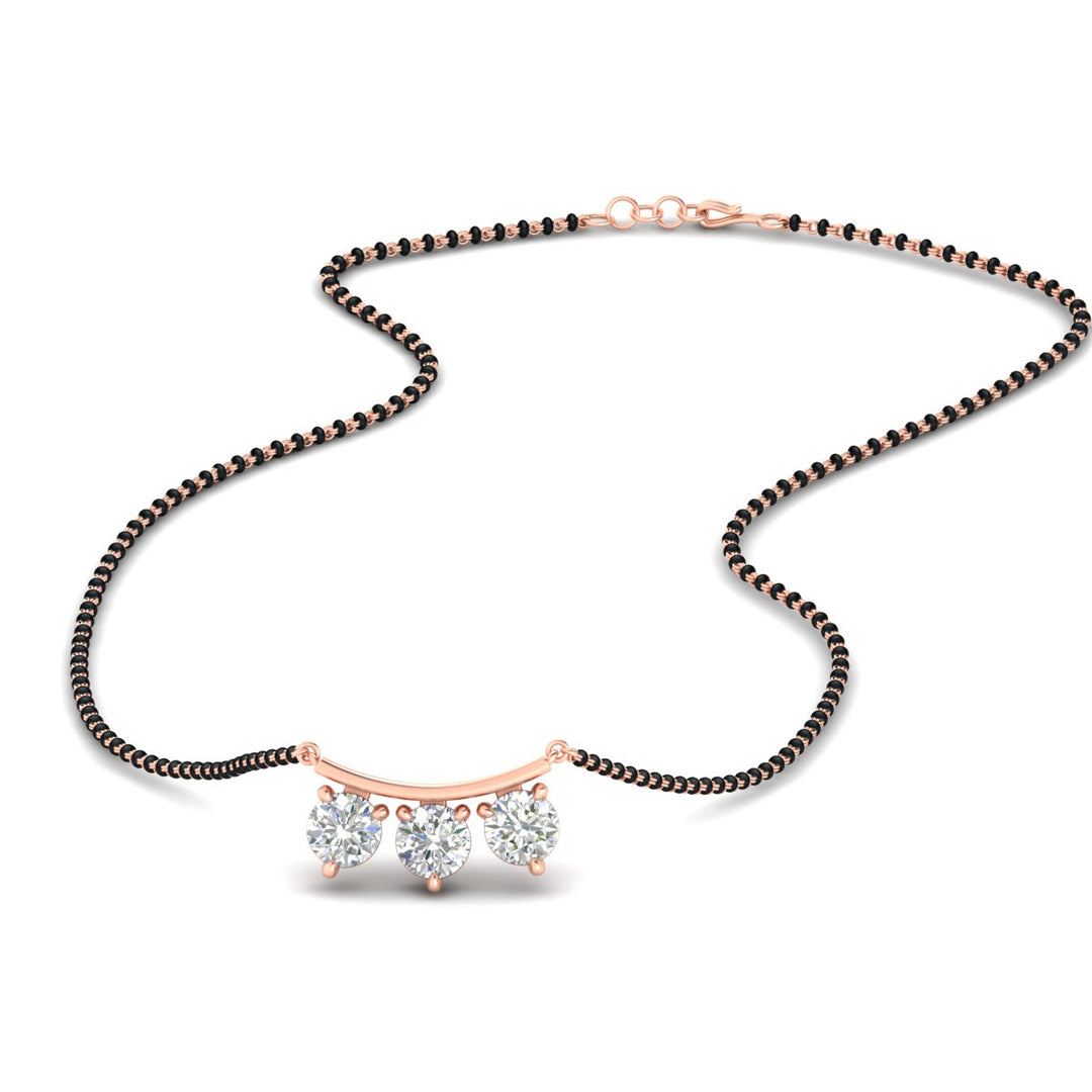 Classic Trio Diamond Mangalsutra Necklace