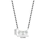 Load image into Gallery viewer, Classic Trio Diamond Mangalsutra Necklace