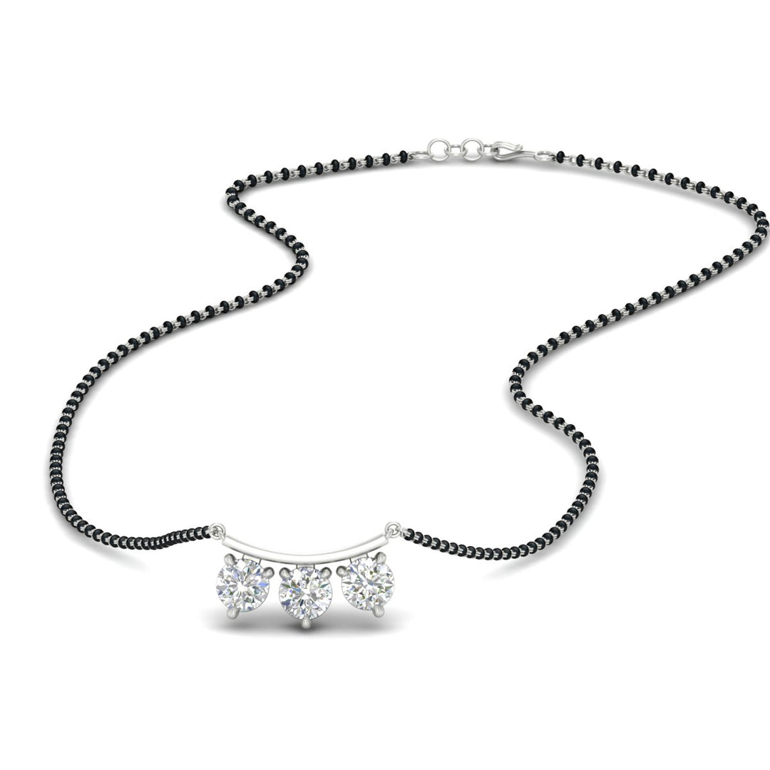 Classic Trio Diamond Mangalsutra Necklace