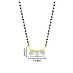 Load image into Gallery viewer, Classic Trio Diamond Mangalsutra Necklace