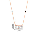 Load image into Gallery viewer, Classic Trio Diamond Mangalsutra Necklace