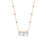 Load image into Gallery viewer, Classic Trio Diamond Mangalsutra Necklace