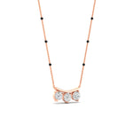 Load image into Gallery viewer, Classic Trio Diamond Mangalsutra Necklace