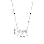 Load image into Gallery viewer, Classic Trio Diamond Mangalsutra Necklace