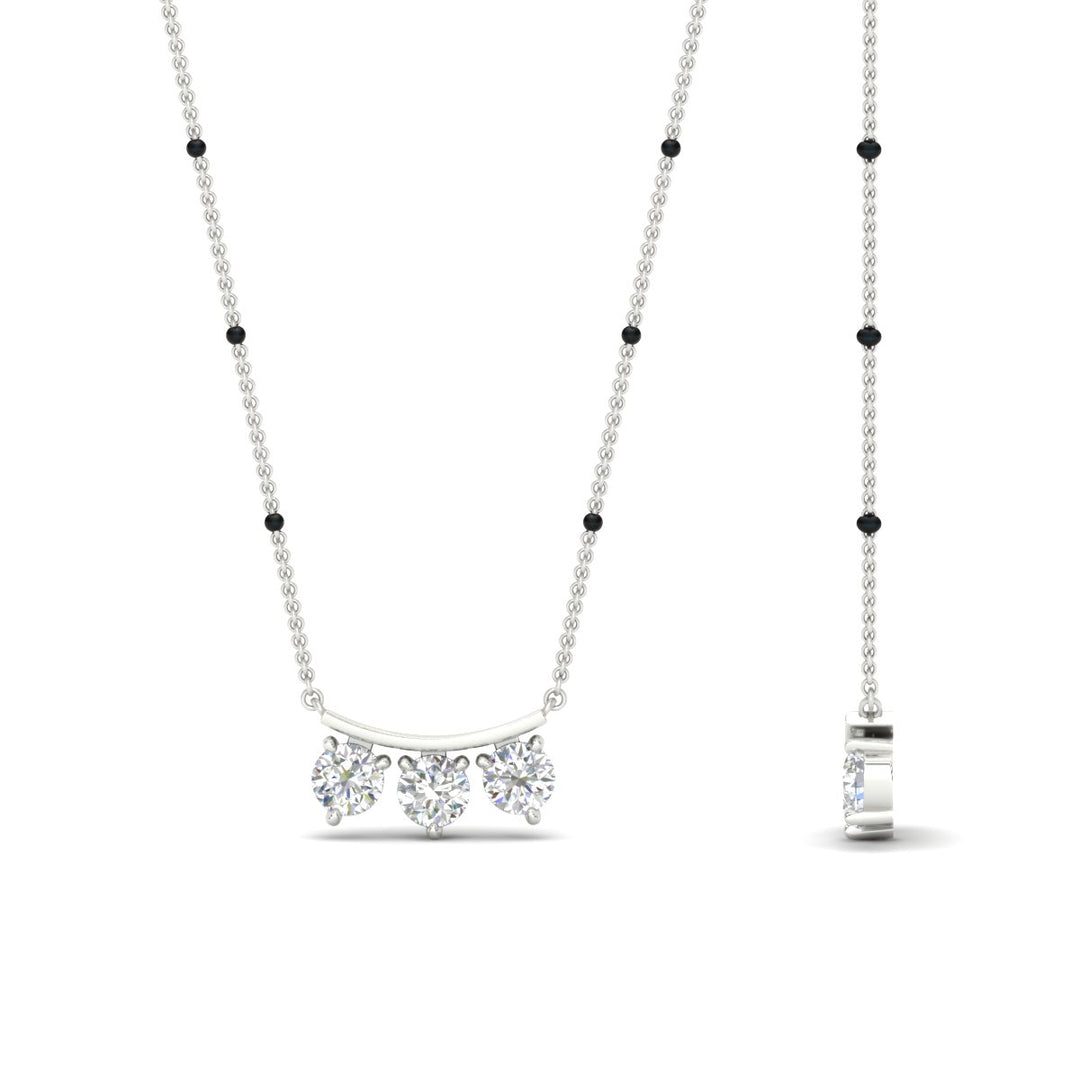 Classic Trio Diamond Mangalsutra Necklace