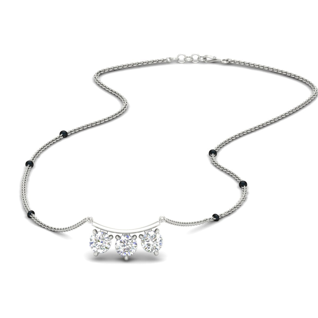 Classic Trio Diamond Mangalsutra Necklace