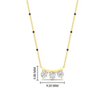 Load image into Gallery viewer, Classic Trio Diamond Mangalsutra Necklace