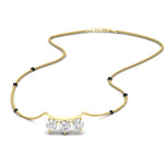 Load image into Gallery viewer, Classic Trio Diamond Mangalsutra Necklace