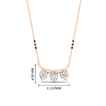 Load image into Gallery viewer, Classic Trio Diamond Mangalsutra Necklace