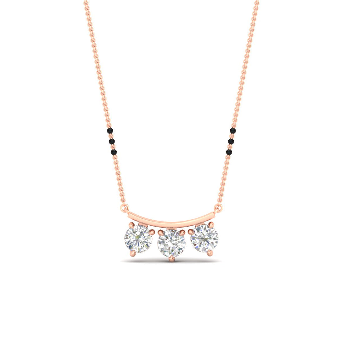 Classic Trio Diamond Mangalsutra Necklace