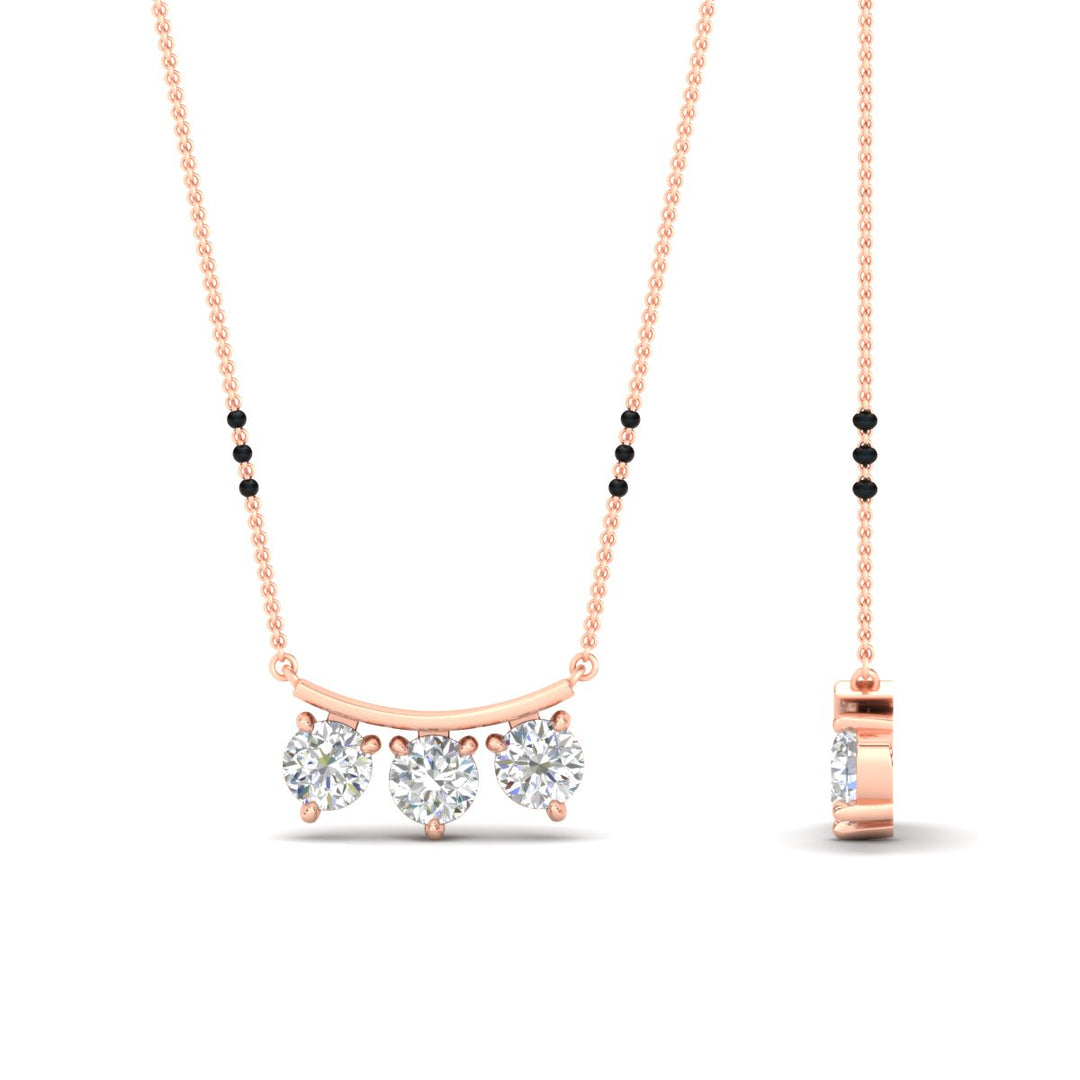 Classic Trio Diamond Mangalsutra Necklace