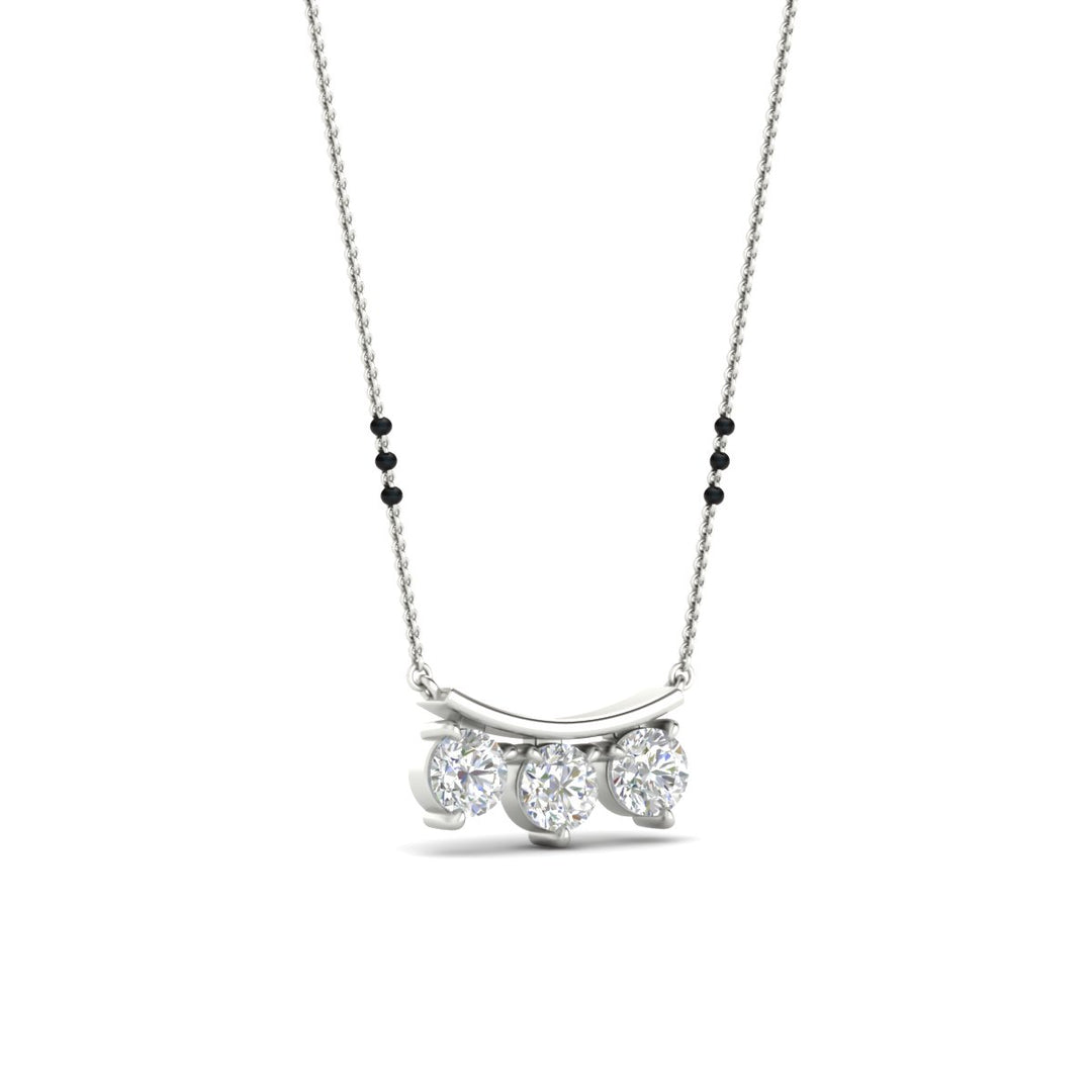 Classic Trio Diamond Mangalsutra Necklace