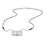 Load image into Gallery viewer, Classic Trio Diamond Mangalsutra Necklace