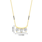 Load image into Gallery viewer, Classic Trio Diamond Mangalsutra Necklace