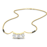 Load image into Gallery viewer, Classic Trio Diamond Mangalsutra Necklace