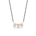 Load image into Gallery viewer, Classic Trio Diamond Mangalsutra Necklace