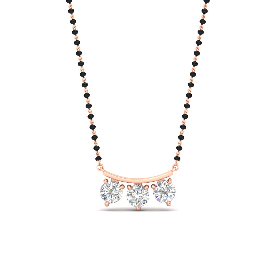 Classic Trio Diamond Mangalsutra Necklace
