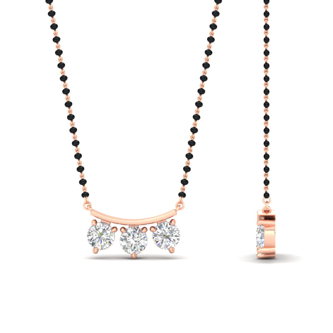 Classic Trio Diamond Mangalsutra Necklace