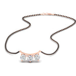 Load image into Gallery viewer, Classic Trio Diamond Mangalsutra Necklace
