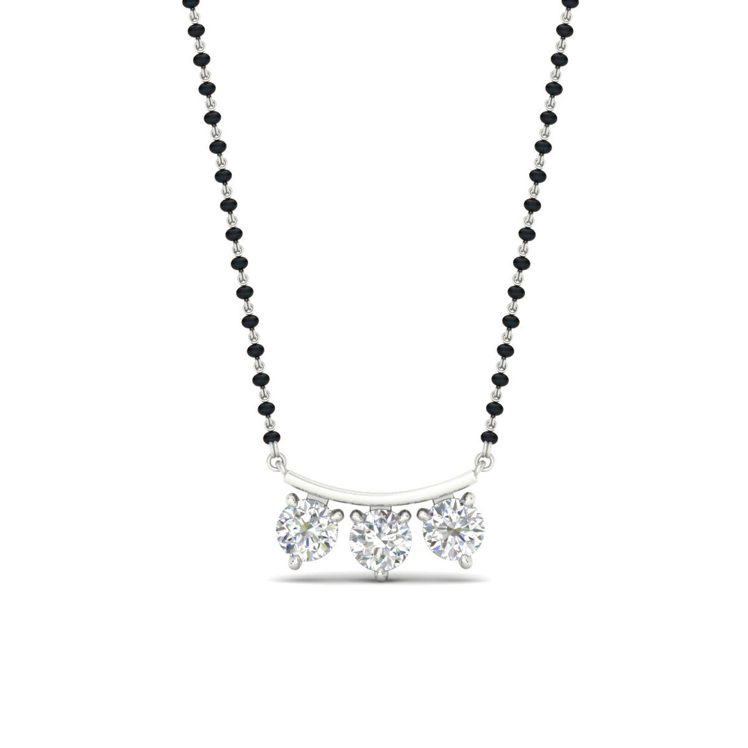 Classic Trio Diamond Mangalsutra Necklace