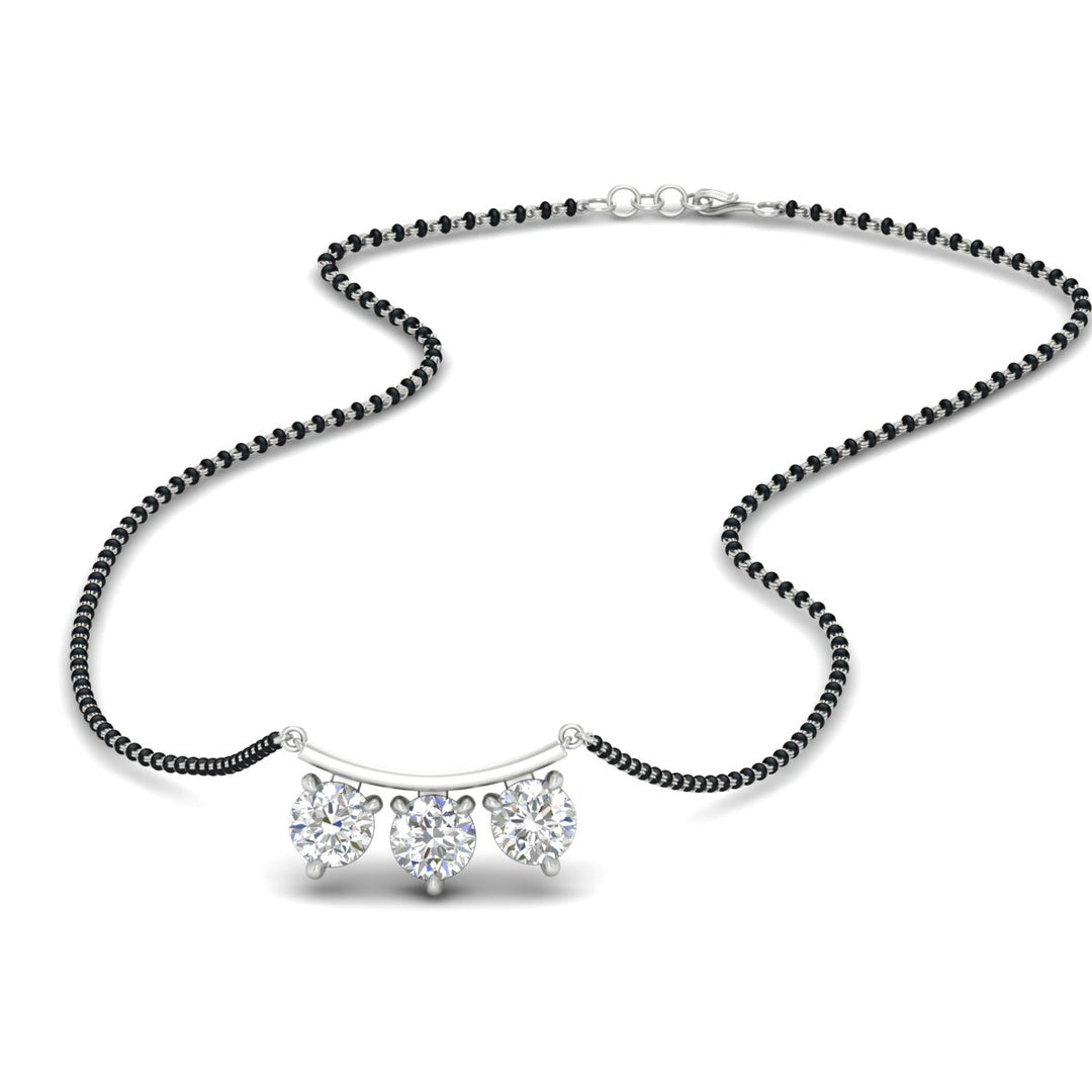 Classic Trio Diamond Mangalsutra Necklace