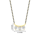 Load image into Gallery viewer, Classic Trio Diamond Mangalsutra Necklace