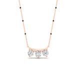Load image into Gallery viewer, Classic Trio Diamond Mangalsutra Necklace