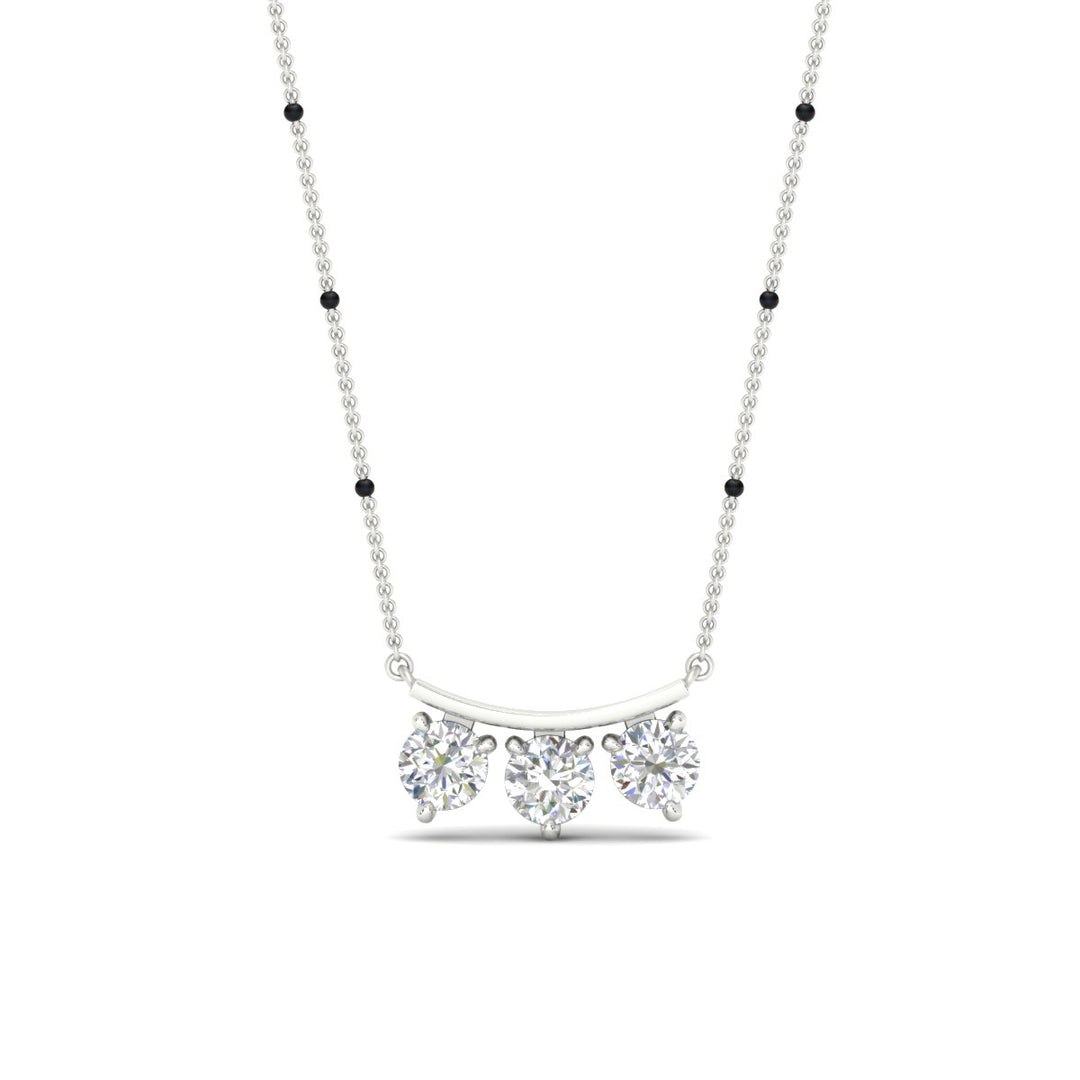 Classic Trio Diamond Mangalsutra Necklace