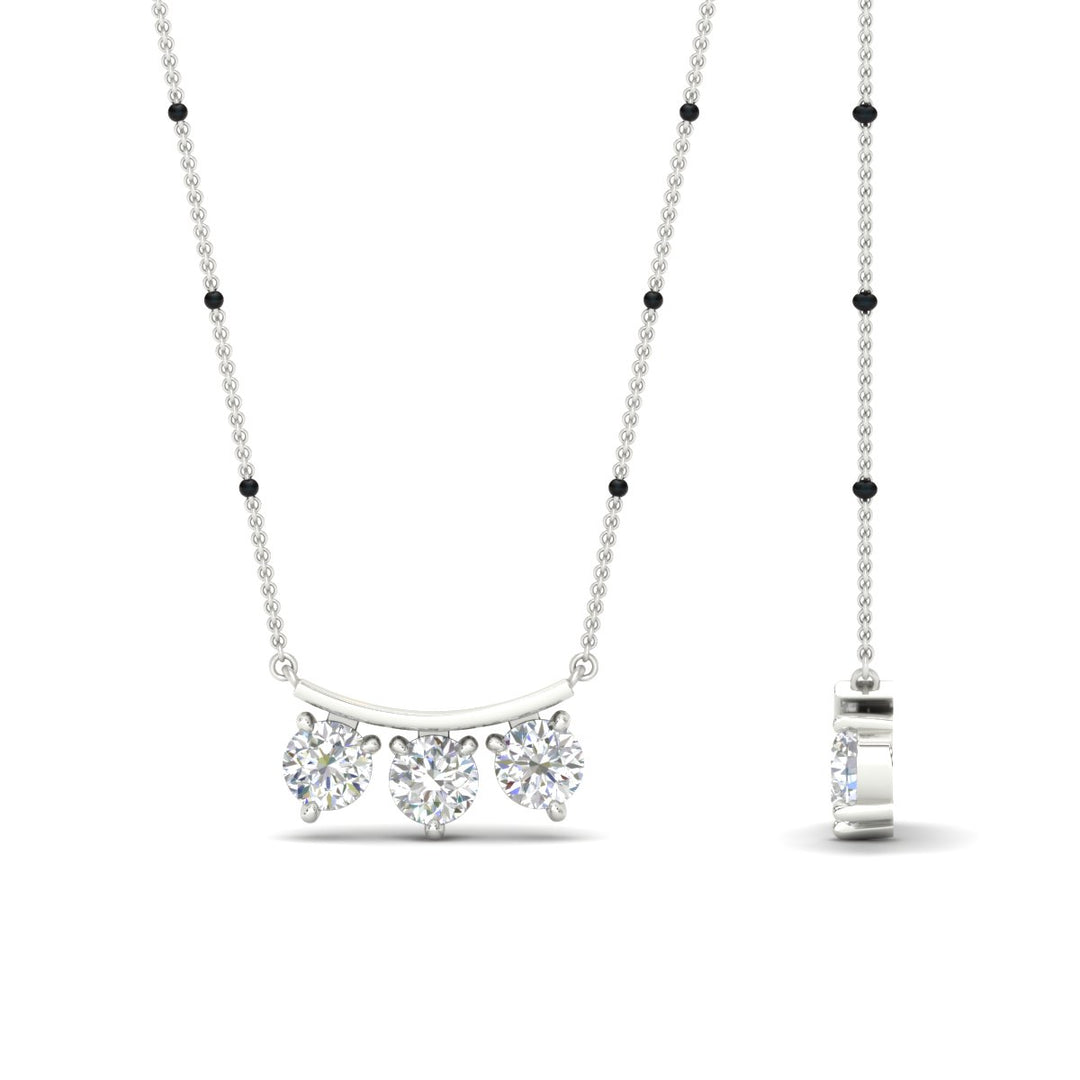 Classic Trio Diamond Mangalsutra Necklace
