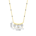 Load image into Gallery viewer, Classic Trio Diamond Mangalsutra Necklace