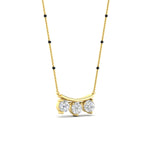 Load image into Gallery viewer, Classic Trio Diamond Mangalsutra Necklace