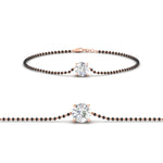 Load image into Gallery viewer, 0.50-carat-solitaire-mangalsutra-bracelet-in-rose-gold-mgsbrc11614-0.50ct-nl-rg