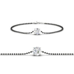 Load image into Gallery viewer, 0.50-carat-solitaire-mangalsutra-bracelet-in-white-gold-mgsbrc11614-0.50ct-nl-wg
