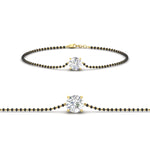 Load image into Gallery viewer, 0.50-carat-solitaire-mangalsutra-bracelet-in-yellow-gold-mgsbrc11614-0.50ct-nl-yg