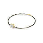 Load image into Gallery viewer, 0.50-carat-solitaire-mangalsutra-bracelet-in-yellow-gold-mgsbrc11614angle4-0.50ct-nl-yg
