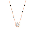 Load image into Gallery viewer, Bezel Set Solitaire Modern Mangalsutra