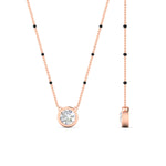 Load image into Gallery viewer, Bezel Set Solitaire Modern Mangalsutra