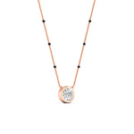 Load image into Gallery viewer, Bezel Set Solitaire Modern Mangalsutra