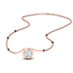Load image into Gallery viewer, Bezel Set Solitaire Modern Mangalsutra