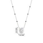 Load image into Gallery viewer, Bezel Set Solitaire Modern Mangalsutra