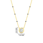 Load image into Gallery viewer, Bezel Set Solitaire Modern Mangalsutra