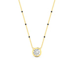 Load image into Gallery viewer, Bezel Set Solitaire Modern Mangalsutra