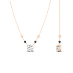 Load image into Gallery viewer, 0.50-ct-solitaire-diamond-with-black-beads-mangalsutra-in-rose-gold-mgs11600roangle2-0.50ct-nl-rg