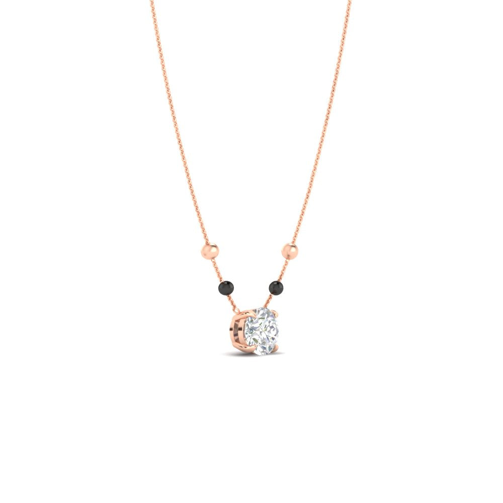 0.50-ct-solitaire-diamond-with-black-beads-mangalsutra-in-rose-gold-mgs11600roangle3-0.50ct-nl-rg