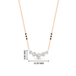Load image into Gallery viewer, 0.75-carat-five-stone-diamond-3-bead-mangalsutra-necklace-in-rose-gold-mgs11130angle1-0.75ct-nl-rg-hw.jpg?v=1777282191