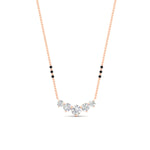 Load image into Gallery viewer, 0.75-carat-five-stone-diamond-3-bead-mangalsutra-necklace-in-rose-gold-mgs11130angle1-0.75ct-nl-rg.jpg?v=1777282192