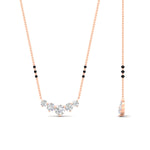 Load image into Gallery viewer, 0.75-carat-five-stone-diamond-3-bead-mangalsutra-necklace-in-rose-gold-mgs11130angle2-0.75ct-nl-rg.jpg?v=1777282191