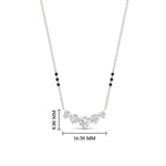 Load image into Gallery viewer, 0.75-carat-five-stone-diamond-3-bead-mangalsutra-necklace-in-white-gold-mgs11130angle1-0.75ct-nl-wg-hw.jpg?v=1777282191