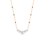 Load image into Gallery viewer, 0.75-carat-five-stone-diamond-spaced-out-mangalsutra-necklace-in-rose-gold-mgs11130angle1-0.75ct-nl-rg.jpg?v=1777281881
